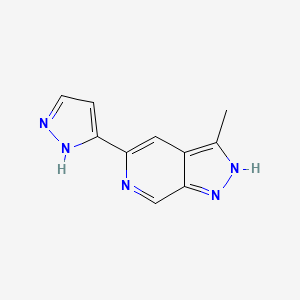 3-methyl-5-(1H-pyrazol-5-yl)-1H-pyrazolo[3,4-c]pyridine