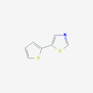 molecular formula C7H5NS2 B8620789 5-(2-Thienyl)thiazole CAS No. 332113-83-4