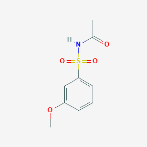molecular formula C9H11NO4S B8620948 N-(3-methoxyphenyl)sulfonylacetamide 