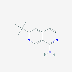 molecular formula C12H15N3 B8621088 6-Tert-butyl-2,7-naphthyridin-1-amine CAS No. 1352329-35-1
