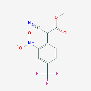 Methyl 2-cyano-2-[2-nitro-4-(trifluoromethyl)phenyl]acetate