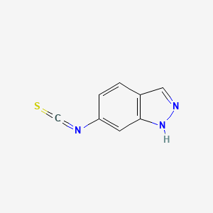 molecular formula C8H5N3S B8621276 6-isothiocyanato-1H-indazole 