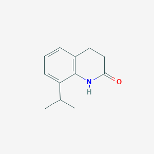 molecular formula C12H15NO B8621385 8-Isopropyl-3,4-dihydrocarbostyril 