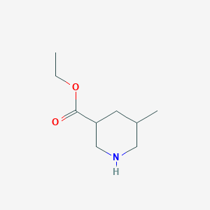 molecular formula C9H17NO2 B8621555 ethyl 5-methylpiperidine-3-carboxylate 
