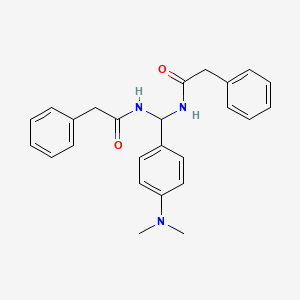 molecular formula C25H27N3O2 B8621803 N,N'-[4-(Dimethylamino)benzylidene]bis(phenylacetamide) 