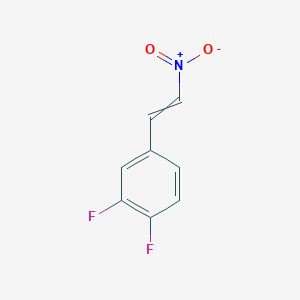 molecular formula C8H5F2NO2 B8621817 1,2-Difluoro-4-(2-nitroethenyl)benzene 
