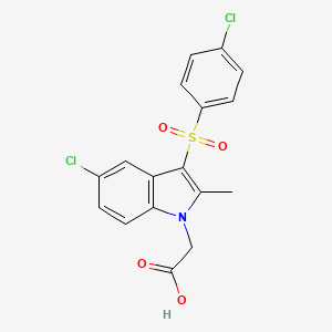 1H-Indole-1-acetic acid, 5-chloro-3-[(4-chlorophenyl)sulfonyl]-2-methyl-