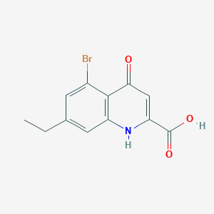 5-Bromo-7-ethyl-4-oxo-1,4-dihydroquinoline-2-carboxylic acid
