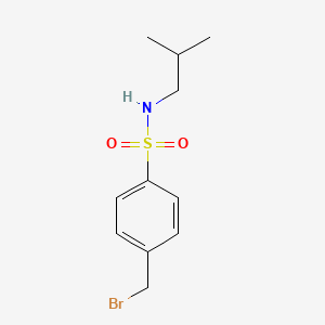 molecular formula C11H16BrNO2S B8621842 4-bromomethyl-N-isobutyl-benzenesulfonamide 