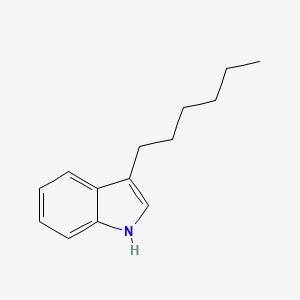 molecular formula C14H19N B8621844 3-hexyl-1H-indole CAS No. 52604-06-5
