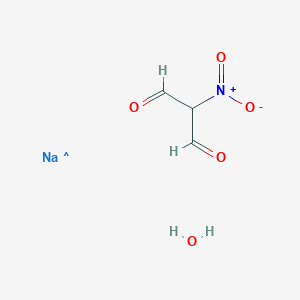 molecular formula C3H5NNaO5 B8621869 Sodium nitromalonaldehyde hydrate 