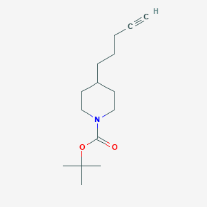 5-(N-t-Butyloxycarbonylpiperidin-4-yl)pent-1-yne
