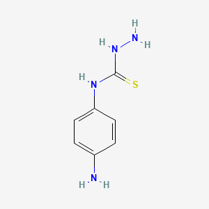 molecular formula C7H10N4S B8621982 N-(4-Aminophenyl)hydrazinecarbothioamide CAS No. 71058-36-1