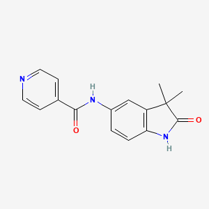 3,3-Dimethyl-5-(4-pyridinoylamino)-indolin-2-one