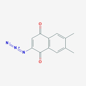 molecular formula C12H9N3O2 B8622011 2-Azido-6,7-dimethylnaphthalene-1,4-dione CAS No. 58138-30-0
