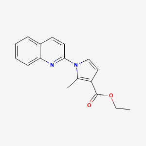 Ethyl 2-methyl-1-(quinolin-2-yl)-1H-pyrrole-3-carboxylate
