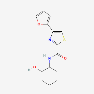 4-(Furan-2-yl)-N-(2-hydroxycyclohexyl)-1,3-thiazole-2-carboxamide