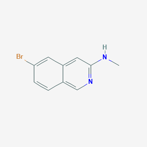 molecular formula C10H9BrN2 B8622057 6-Bromo-N-methyl-3-isoquinolinamine CAS No. 1374258-46-4
