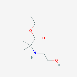 Ethyl 1-((2-hydroxyethyl)amino)cyclopropanecarboxylate
