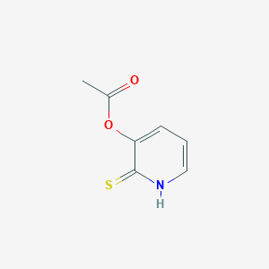 2(1H)-Pyridinethione, 3-(acetyloxy)-