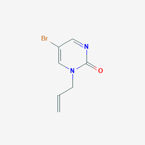 molecular formula C7H7BrN2O B8622110 5-Bromo-1-(prop-2-en-1-yl)pyrimidin-2(1H)-one CAS No. 63331-25-9