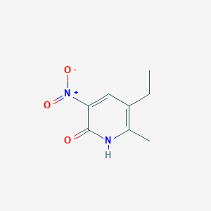 2(1H)-Pyridinone, 5-ethyl-6-methyl-3-nitro-