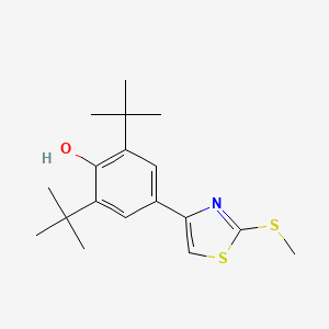 2,6-Di-tert-butyl-4-[2-(methylsulfanyl)-1,3-thiazol-4-yl]phenol
