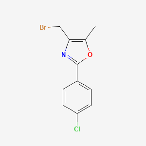 4-Bromomethyl-2-(4-chloro-phenyl)-5-methyl-oxazole