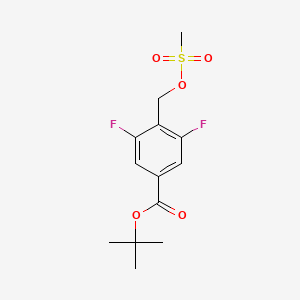 Tert-butyl 3,5-difluoro-4-((methylsulfonyloxy)methyl)benzoate