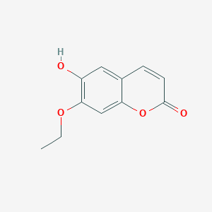 molecular formula C11H10O4 B8622375 7-Ethoxy-6-hydroxy-2H-1-benzopyran-2-one CAS No. 85328-86-5