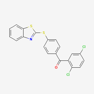 {4-[(1,3-Benzothiazol-2-yl)sulfanyl]phenyl}(2,5-dichlorophenyl)methanone