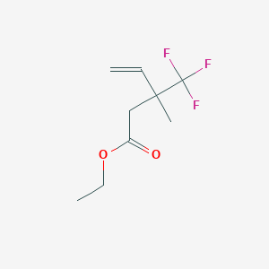 Ethyl 3-methyl-3-(trifluoromethyl)pent-4-enoate