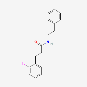 molecular formula C17H18INO B8622389 3-(2-Iodophenyl)-N-(2-phenylethyl)propanamide CAS No. 141497-35-0