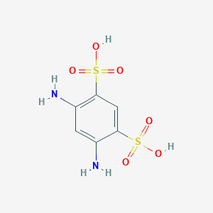 molecular formula C6H8N2O6S2 B086224 4,6-Diaminobenzene-1,3-disulfonic acid CAS No. 137-50-8