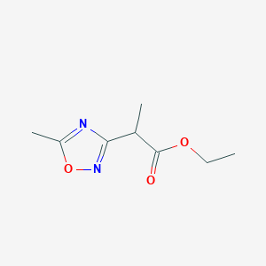 Ethyl 2(5-methyl-1,2,4-oxadiazol-3-yl)propanoate