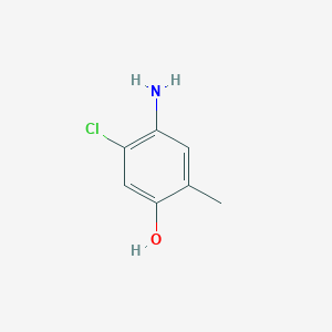molecular formula C7H8ClNO B8622413 4-Amino-5-chloro-2-methylphenol 