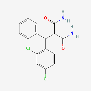 2-[(2,4-Dichlorophenyl)(phenyl)methyl]propanediamide