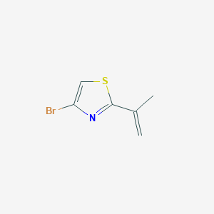 molecular formula C6H6BrNS B8622497 4-Bromo-2-isopropenyl-1,3-thiazole 