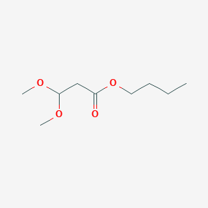 molecular formula C9H18O4 B8622582 Propanoic acid, 3,3-dimethoxy-, butyl ester CAS No. 143995-99-7