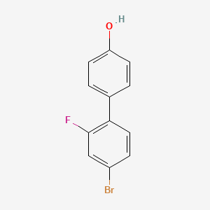 molecular formula C12H8BrFO B8622630 4'-Bromo-2'-fluoro-[1,1'-biphenyl]-4-ol 