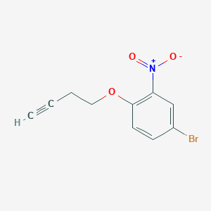 4-Bromo-1-but-3-ynyloxy-2-nitro-benzene
