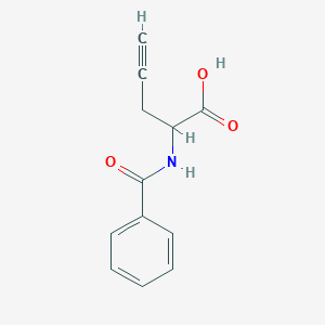 molecular formula C12H11NO3 B8622645 2-Benzamidopent-4-ynoic acid CAS No. 6813-61-2