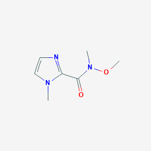 molecular formula C7H11N3O2 B8622648 N-methoxy-N,1-dimethyl-1H-imidazole-2-carboxamide 