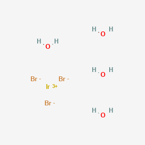 molecular formula Br3H8IrO4 B086227 Iridium(III) bromide tetrahydrate CAS No. 13464-83-0