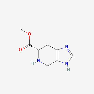 molecular formula C8H11N3O2 B8622726 Methyl (S)-4,5,6,7-tetrahydro-1H-imidazo[4,5-c]pyridine-6-carboxylate 