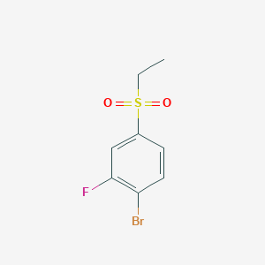 molecular formula C8H8BrFO2S B8622776 1-Bromo-4-(ethylsulfonyl)-2-fluorobenzene 