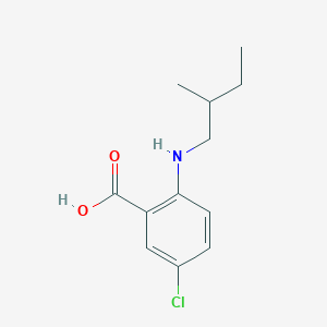 molecular formula C12H16ClNO2 B8622802 5-Chloro-2-(2-methyl-butylamino)-benzoic acid 