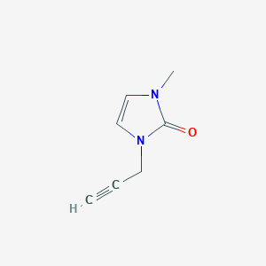 molecular formula C7H8N2O B8622812 1,3-Dihydro-methyl-3-(2-propynyl)-2H-imidazol-2-one CAS No. 131423-08-0