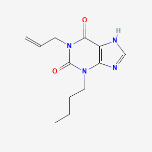 molecular formula C12H16N4O2 B8622844 1-Allyl-3-butylbutylxanthine CAS No. 81250-15-9