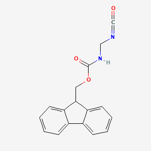molecular formula C17H14N2O3 B8622886 Carbamic acid, (isocyanatomethyl)-, 9H-fluoren-9-ylmethyl ester CAS No. 611198-15-3